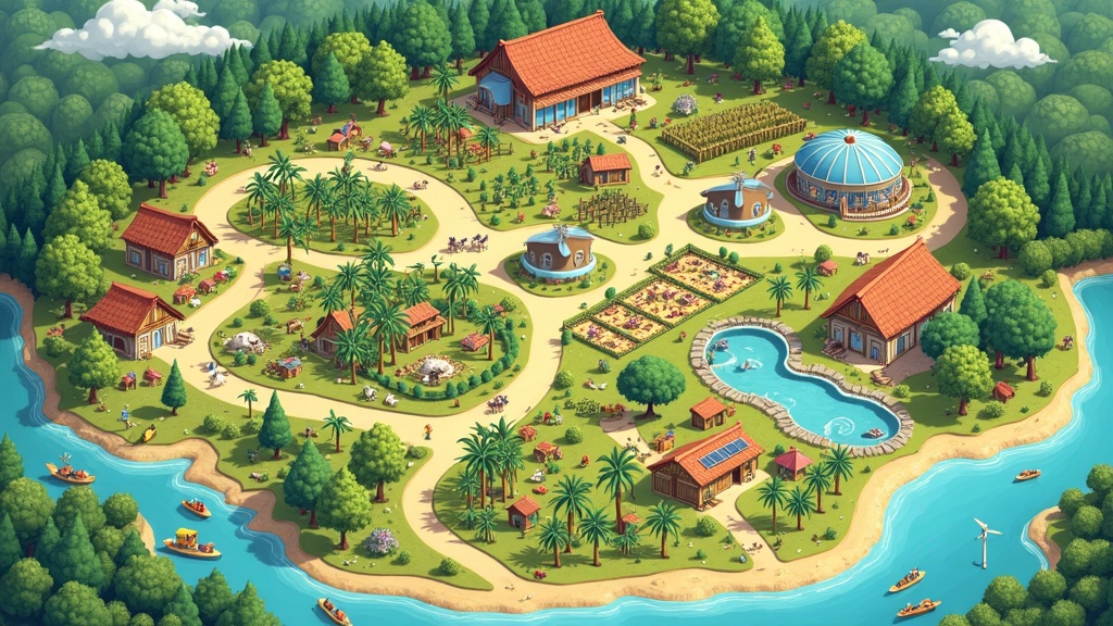 Crown Eagles Eco Farm farm map